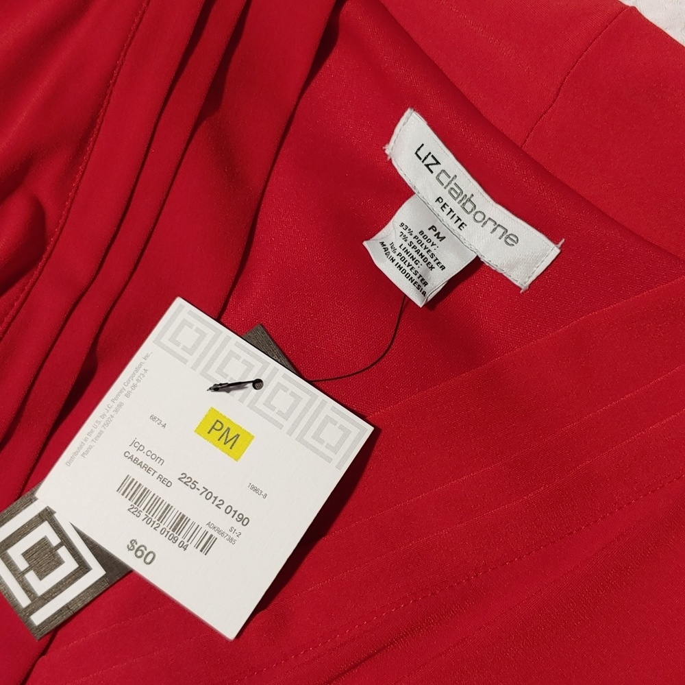 Liz Claiborne Red Midi Dress *Brand new